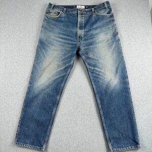 Vintage 90's Levi Jeans Mens 540 Relaxed Fit Blue Denim 40x28 Distressed Rodeo